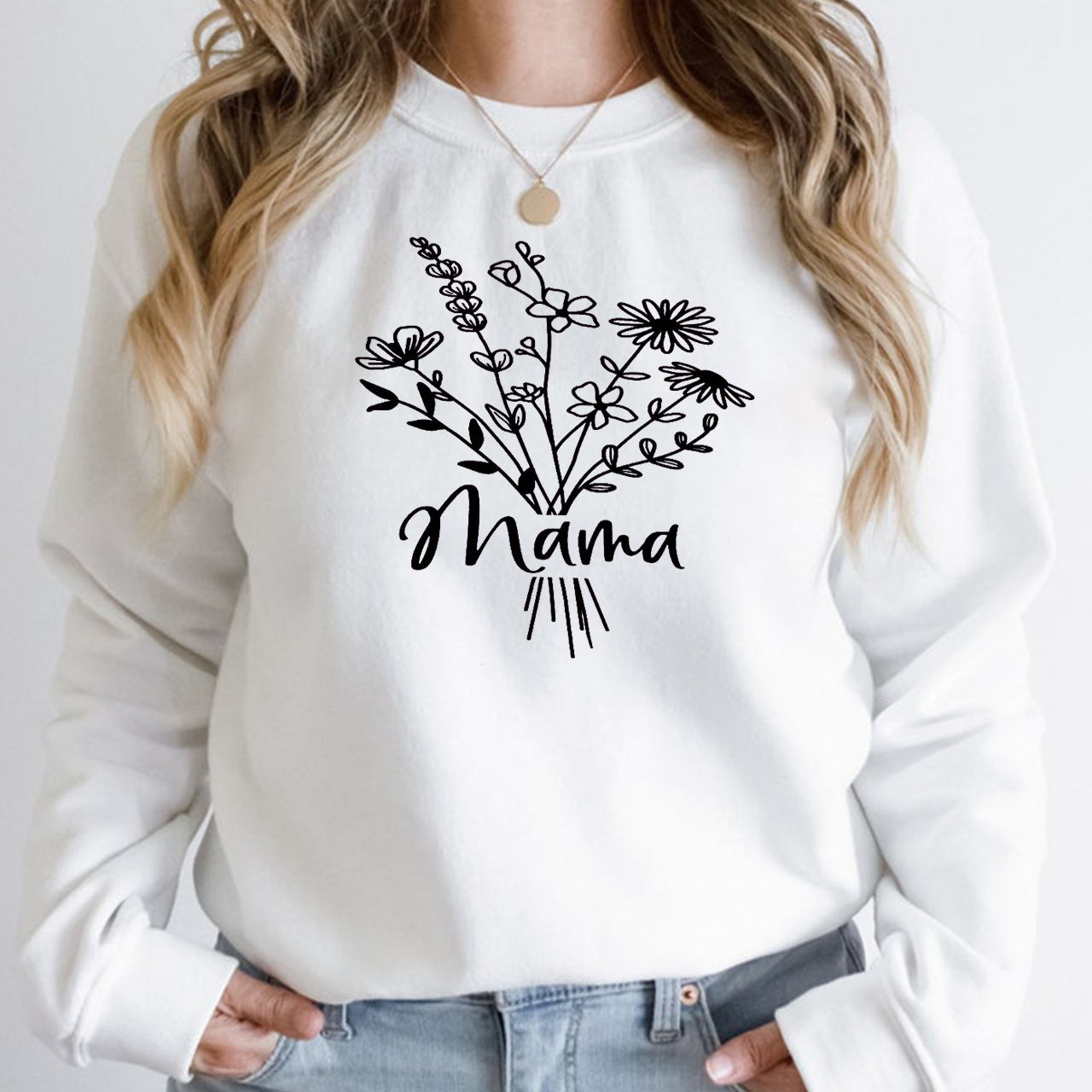 Wildflowers Mom Sweatshirt