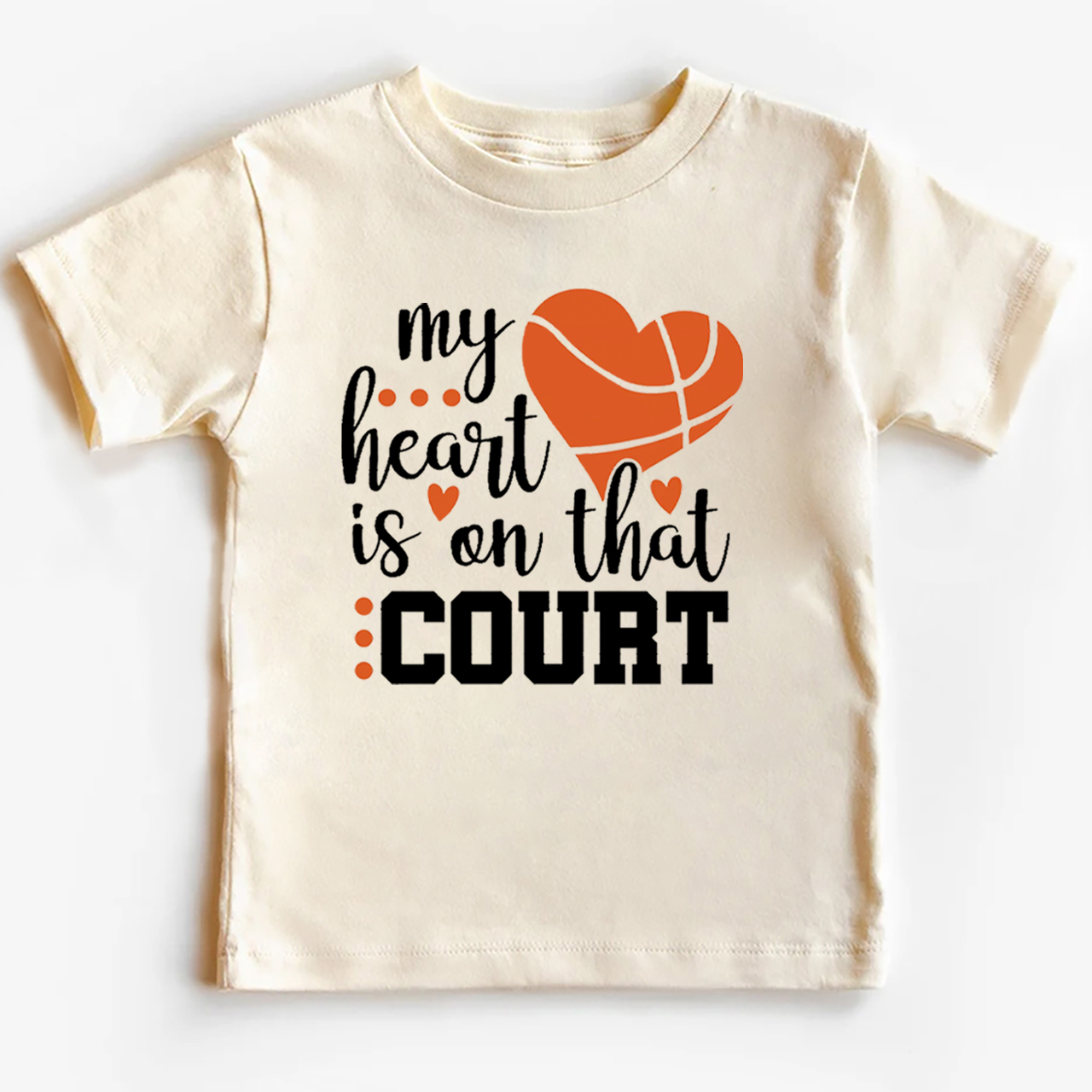 My Heart Is On That Court Toddler Tees