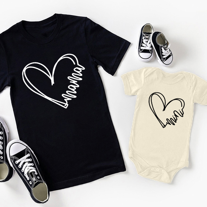 Heart Wave Mom&Me Shirt