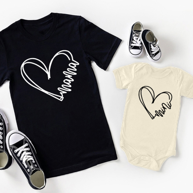 Heart Wave Mom&Me Shirt