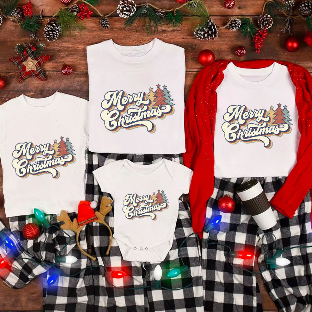 Vintage Merry Christmas Family Matching Shirt