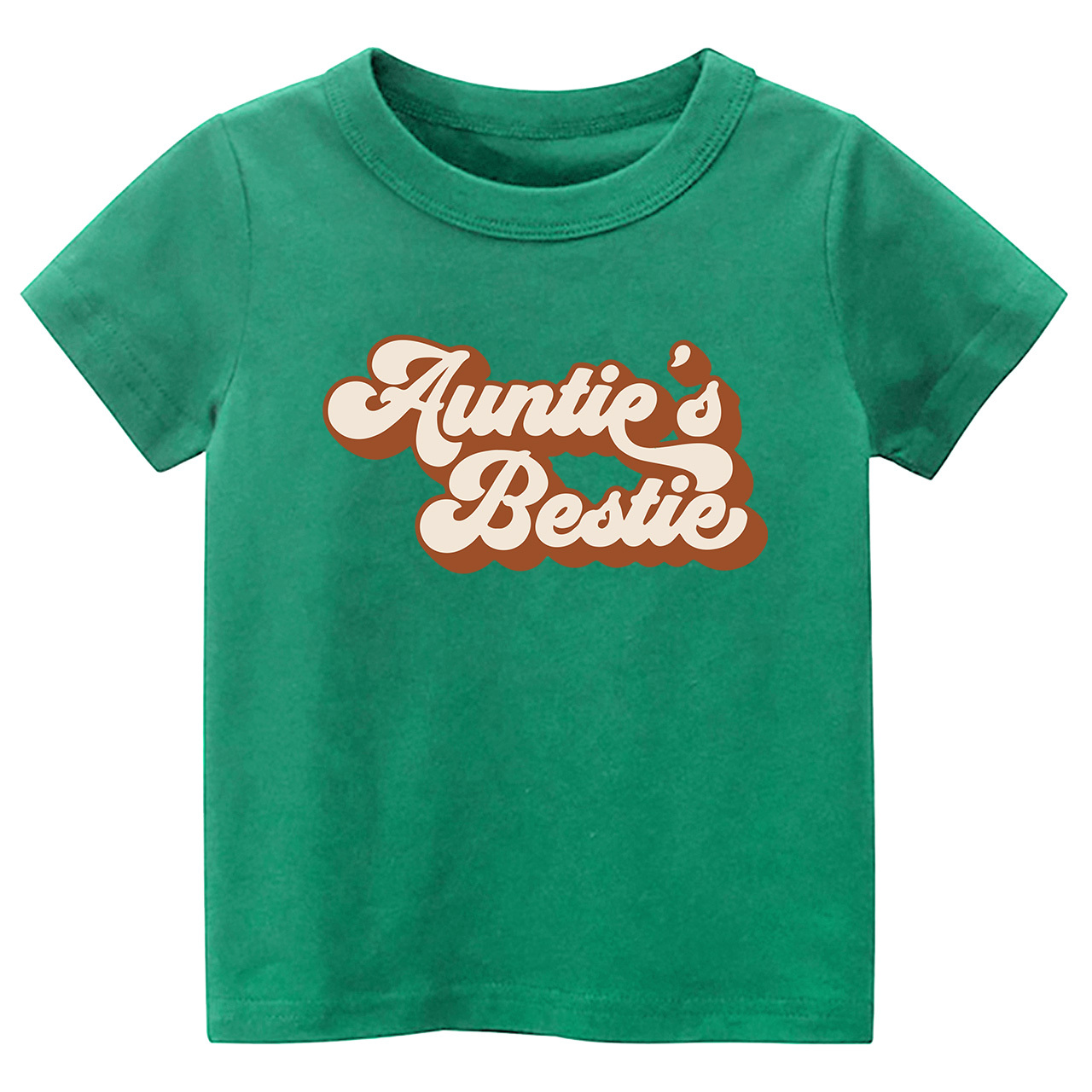 Auntie's Bestie Retro Natural Kids T-shirts