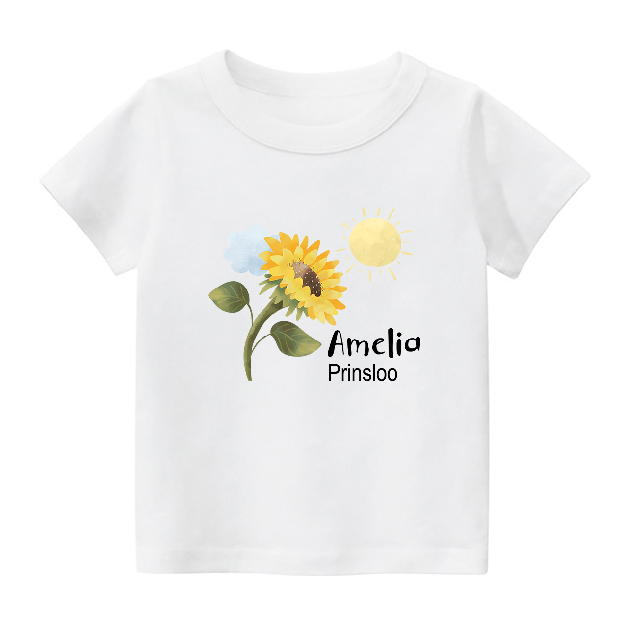 Personalized Sunflower Shirt For Kids