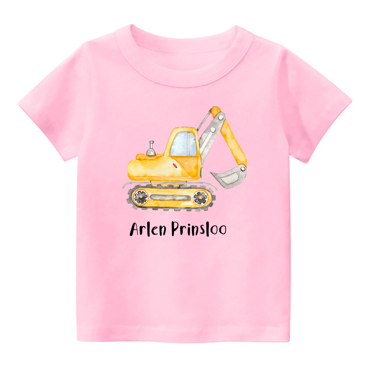 Personalized Excavator Shirt For Kids