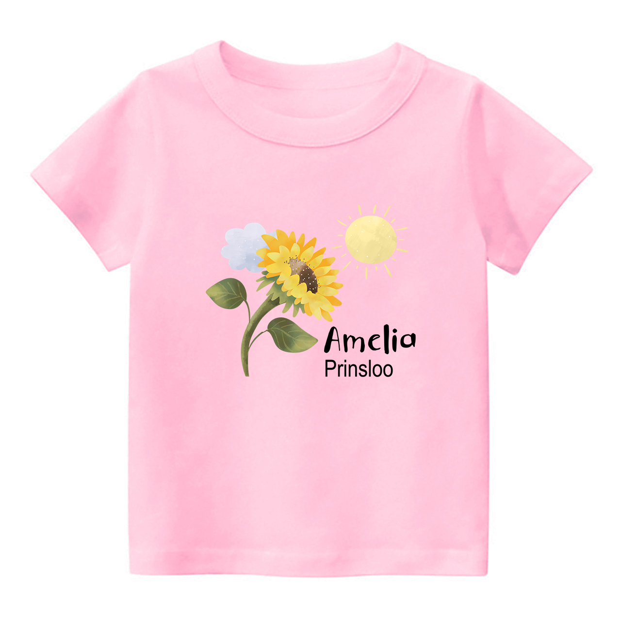 Personalized Sunflower Shirt For Kids