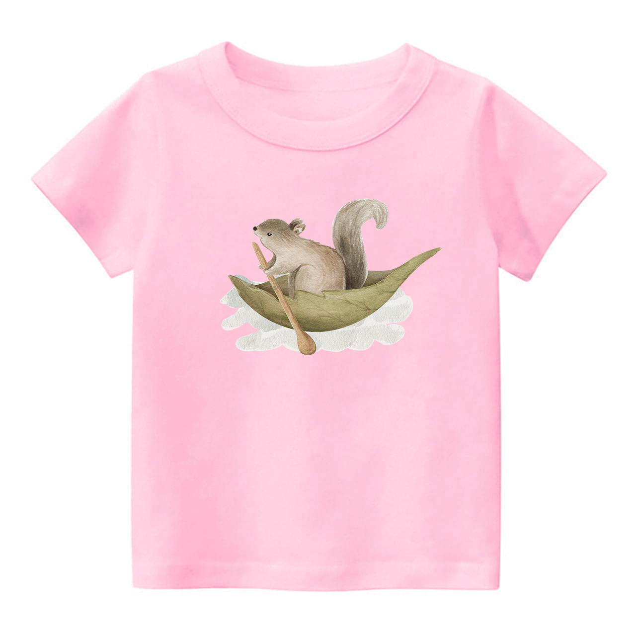 Little Squirrel Rowing Shirt For Kids