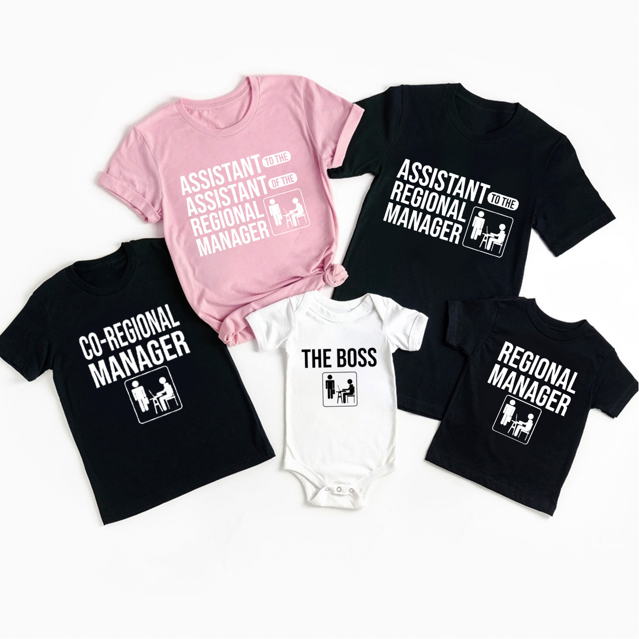 Regional Manager The Office Matching Family Tees