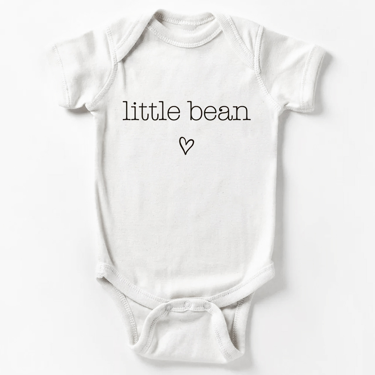 Cute Natural Little Bean Baby Bodysuit