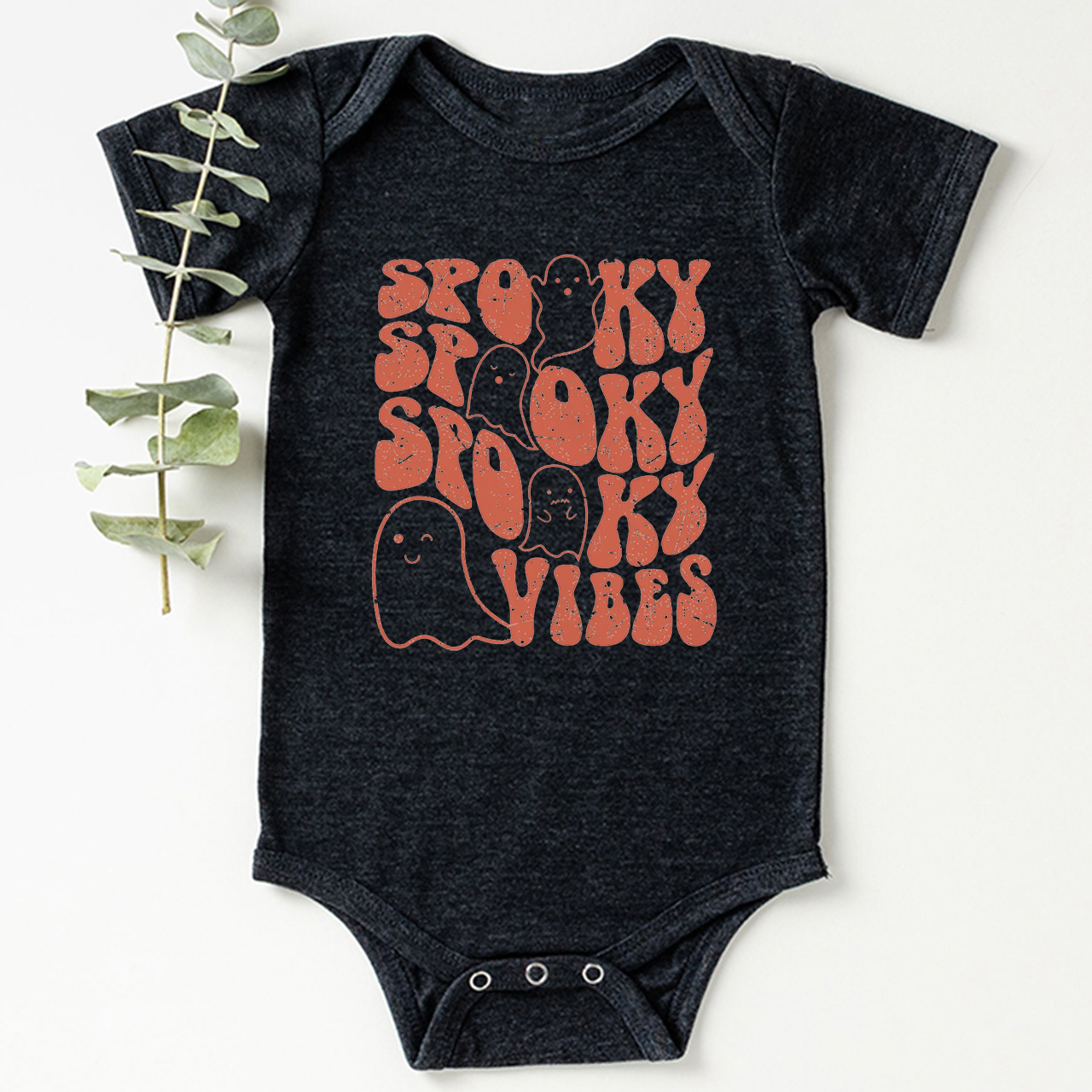 Spooky Vibes Retro Baby Bodysuit