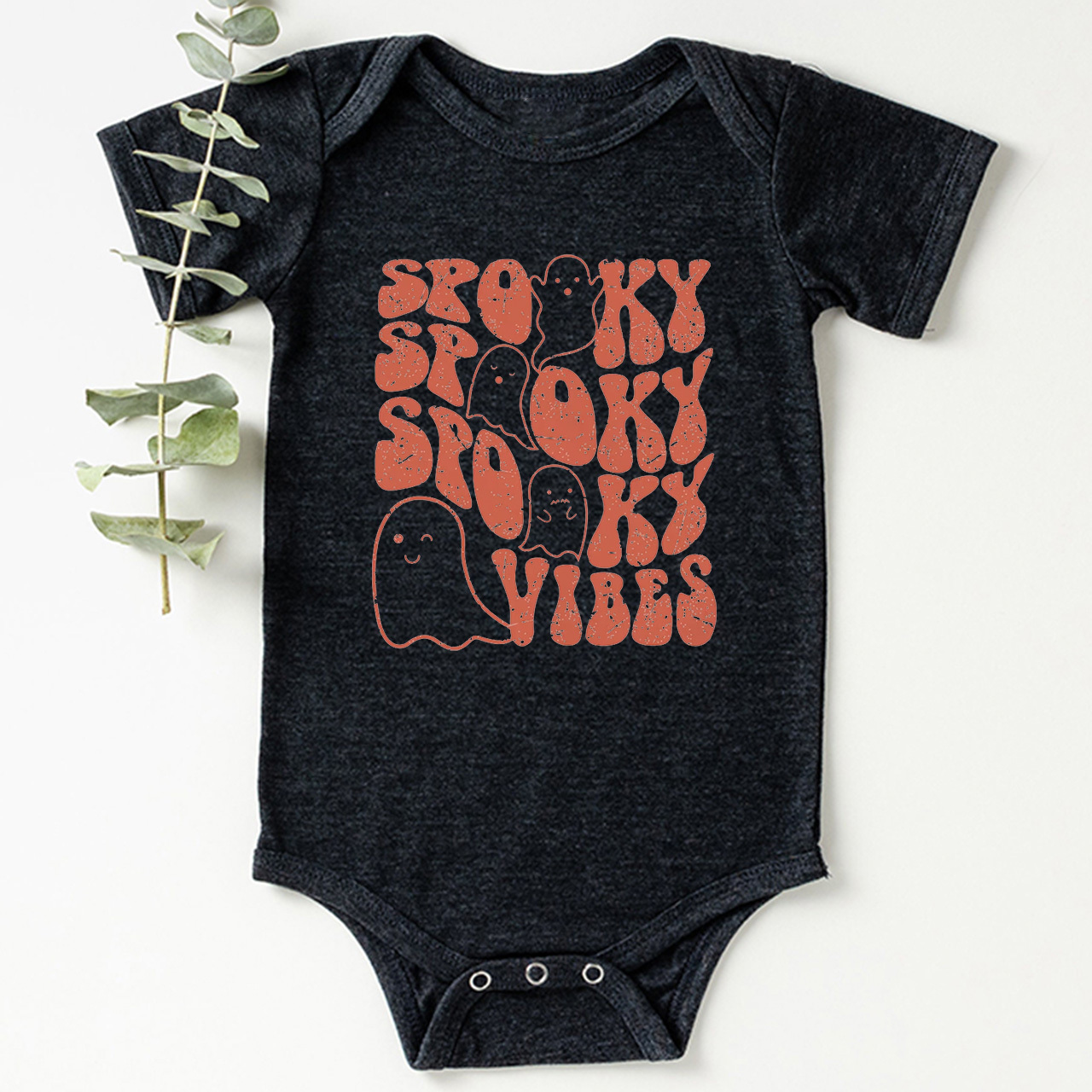 Spooky Vibes Retro Baby Bodysuit