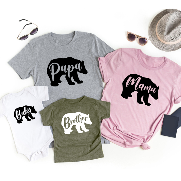 Bear Group Family Matching Shirts