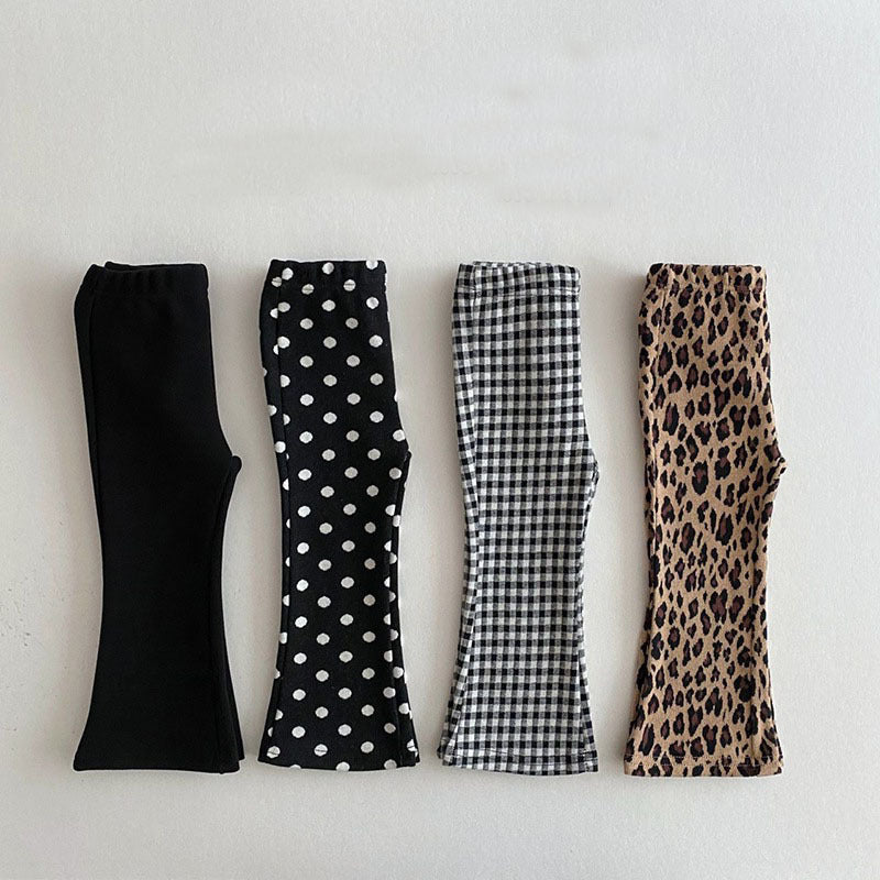 4 Colors Baby Girl Bell Bottom Leggings