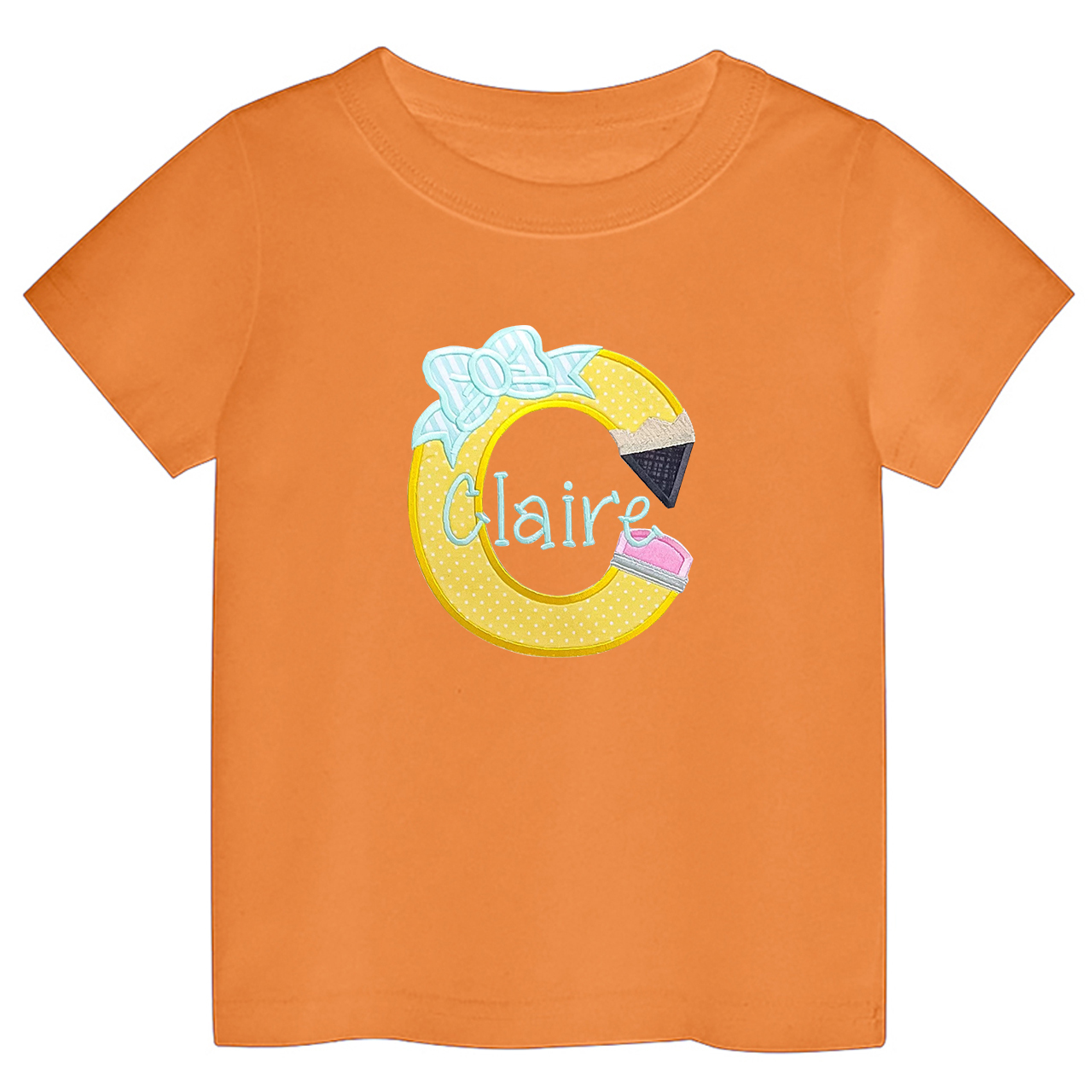 Personalized Pencil Name School Kids T-shirts