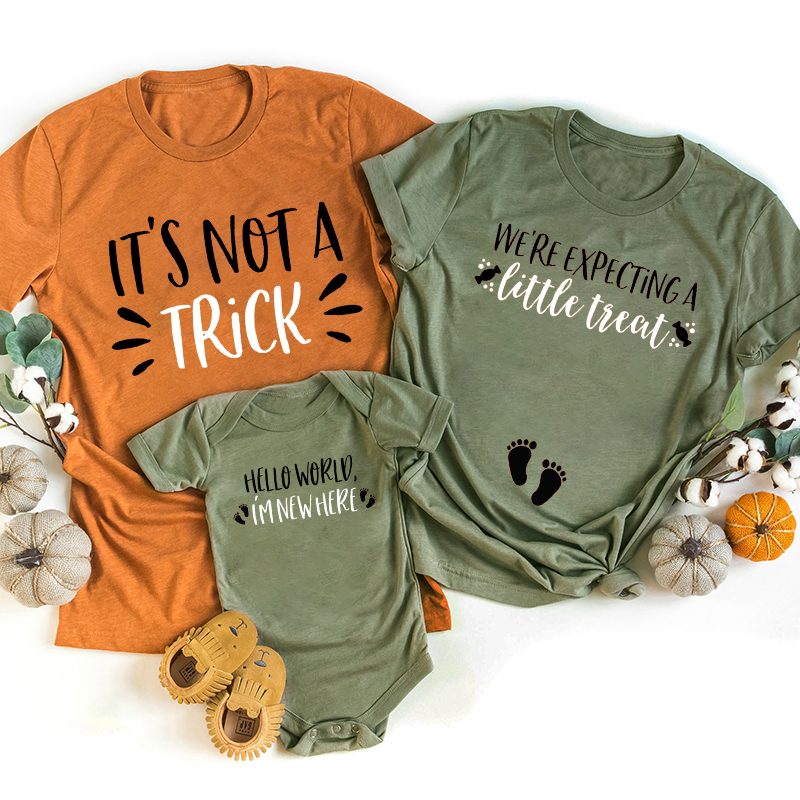 Couples Halloween Pregnancy Announcement Shirts