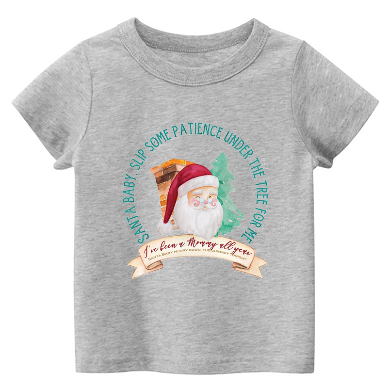Santa Mommy Toddler Christmas Shirt
