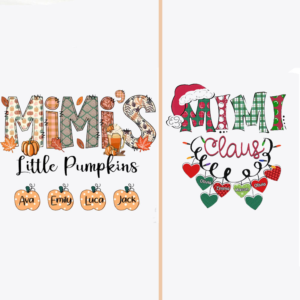 Personalized Fall Family Matching Grandparents Shirt