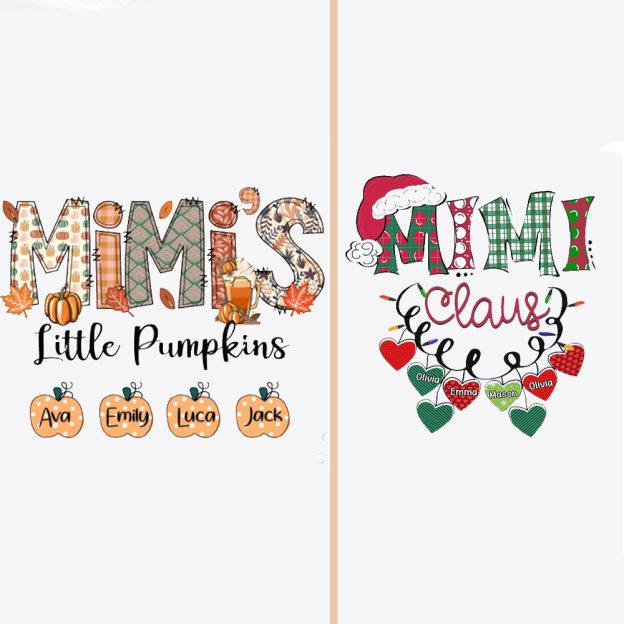 Personalized Fall Family Matching Grandparents Shirt