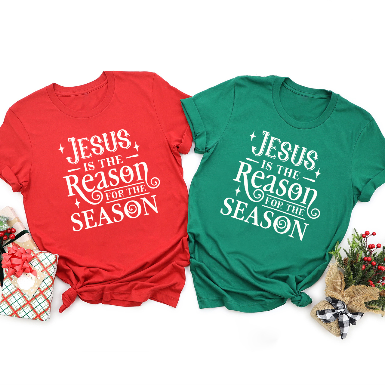 Jesus Is The Reason For Season Christmas Family Matching Shirt