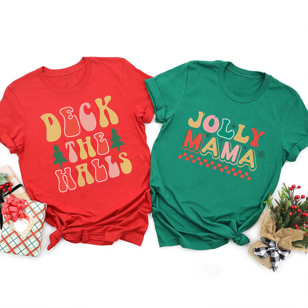 Deck the Halls Christmas Family Matching Shirt