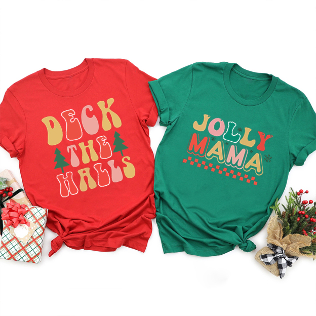 Deck the Halls Christmas Family Matching Shirt