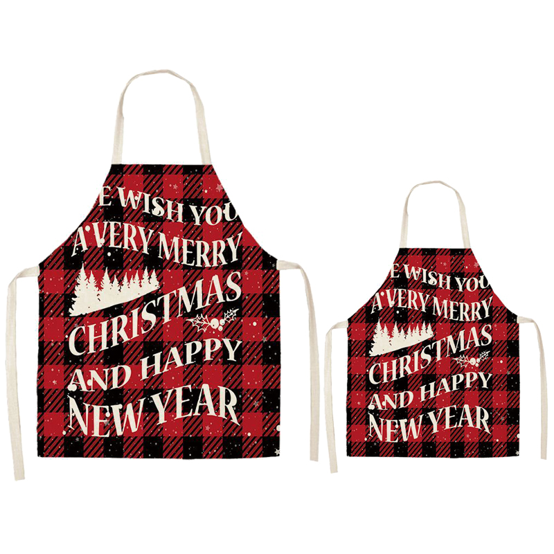 Forest Merry Christmas Apron Sets For Adult&Kids