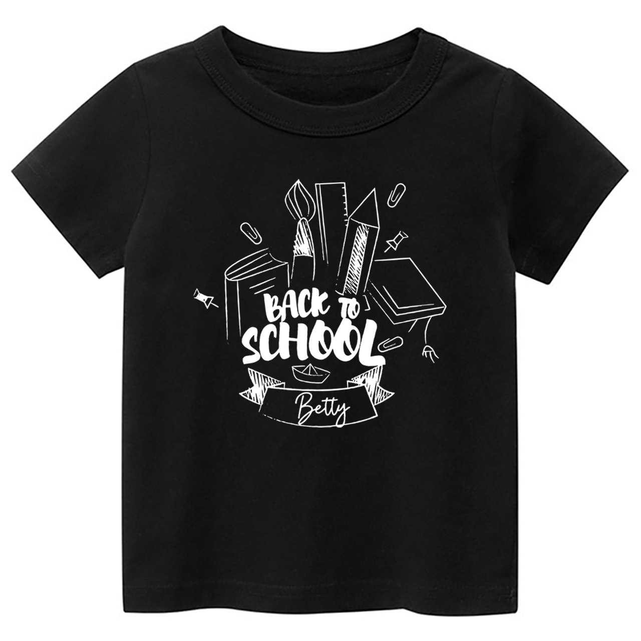 Personalized Toddler Name Back to School Shirt