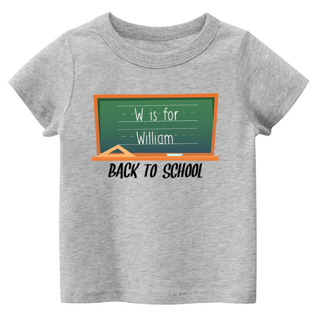 Blackboard Custom Name Back To School T-Shirts