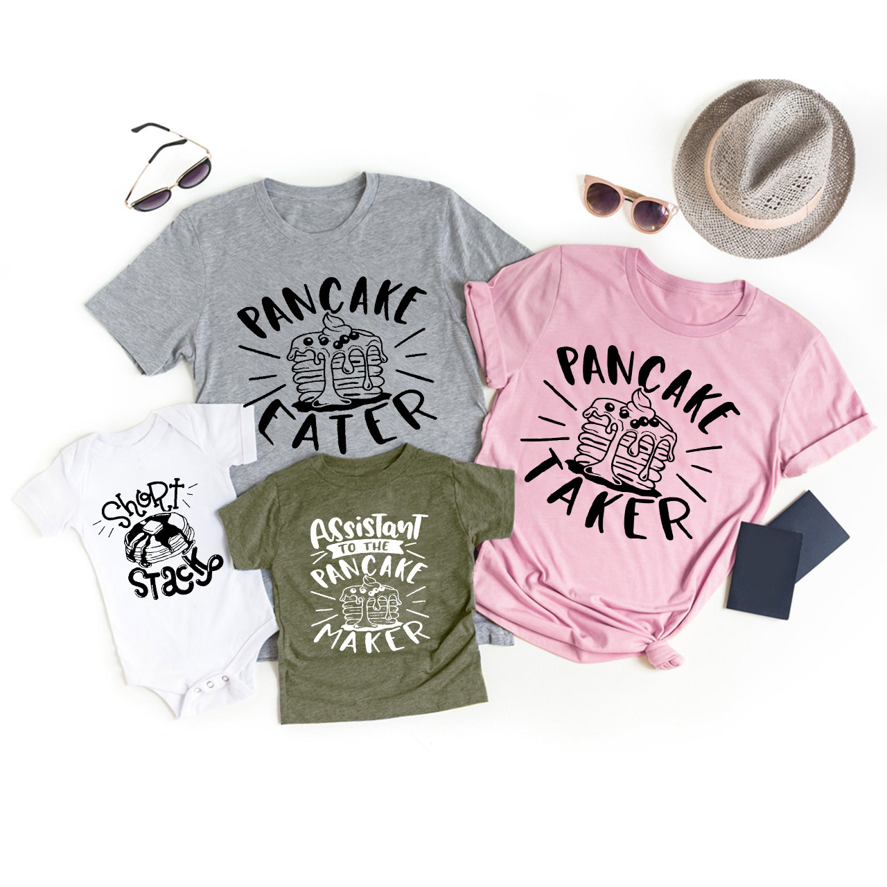 Matching Pancake Maker Family T-Shirts