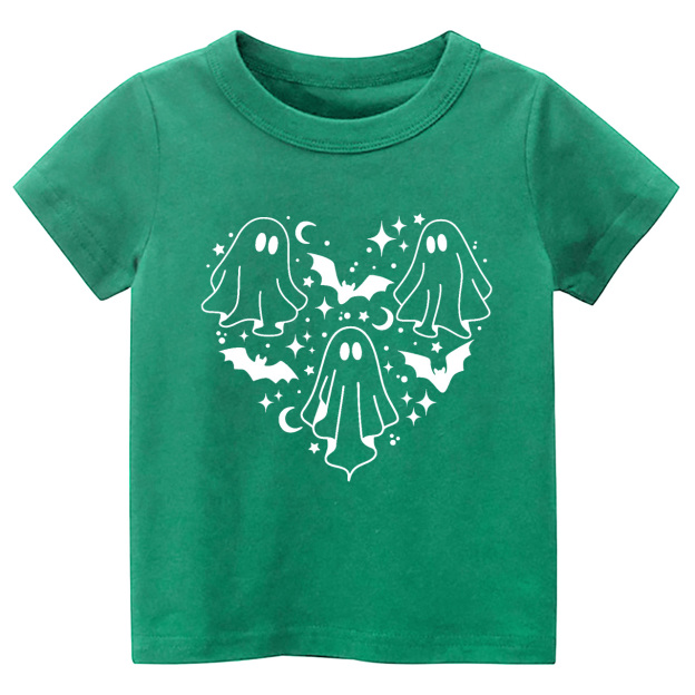 Ghost In Heart Halloween Toddler Shirt