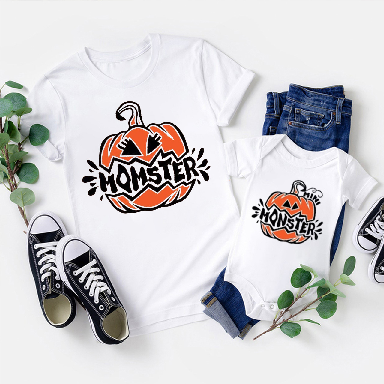 Funny Family Matching Pumpkin Monsters Shirts