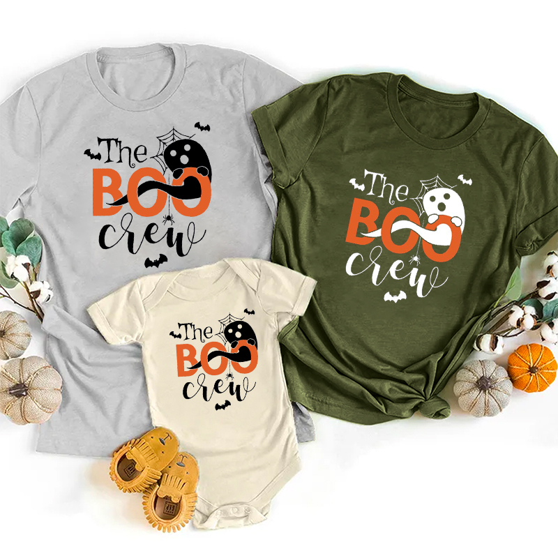 The Boo Crew Halloween Family Party Matching Shirt