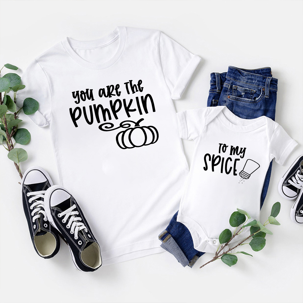 Halloween You Are The Pumpkin To My Spice Mom&Me Matching Shirt