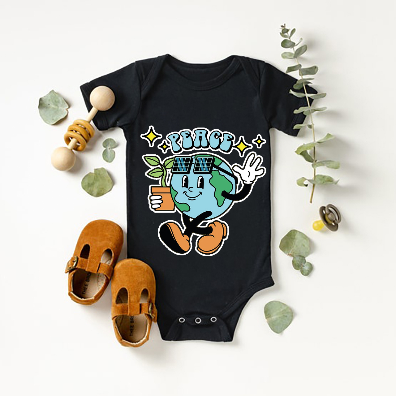 Earth Day Natural Lover Bodysuit For Baby