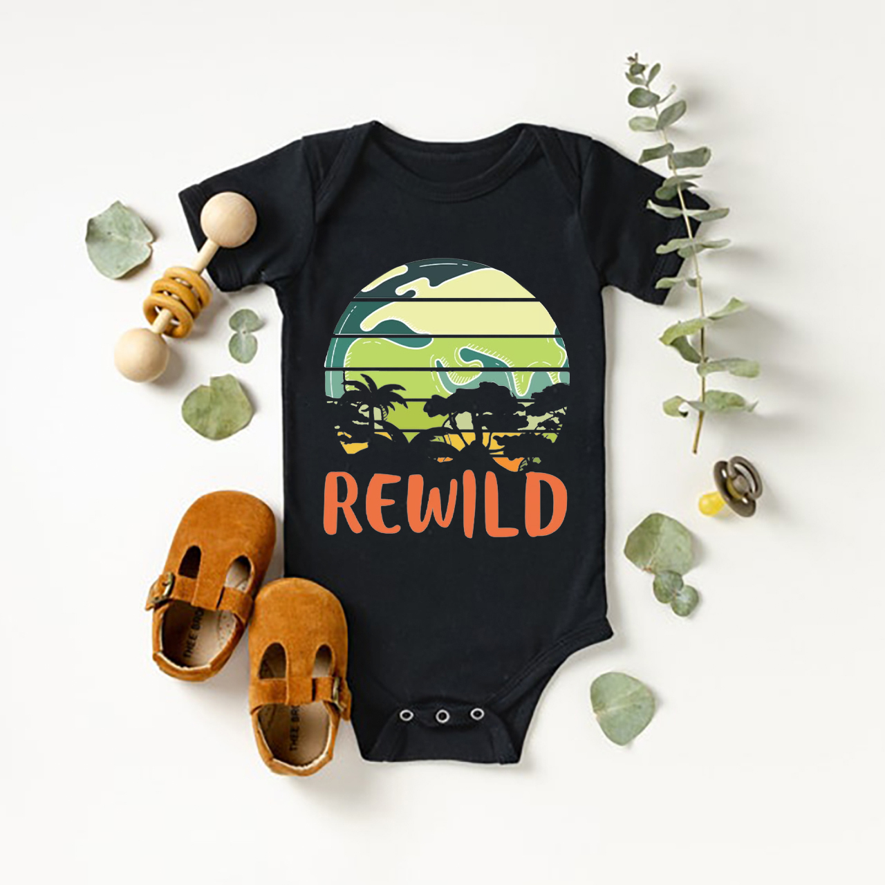 Rewild Earth Plant More Trees Bodysuit For Baby