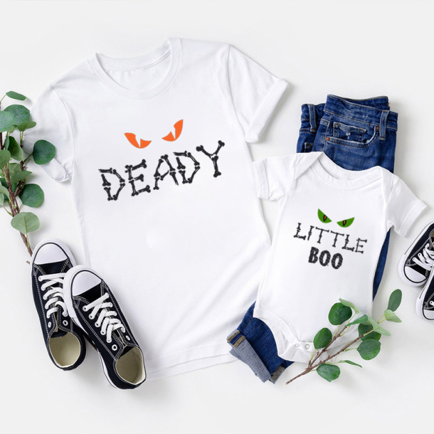 Halloween Funny Group Monsters Family T-Shirt