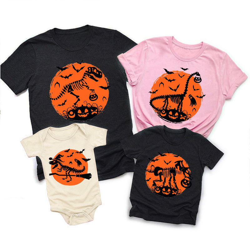 Halloween Dinosaurs Costume Family Shirts