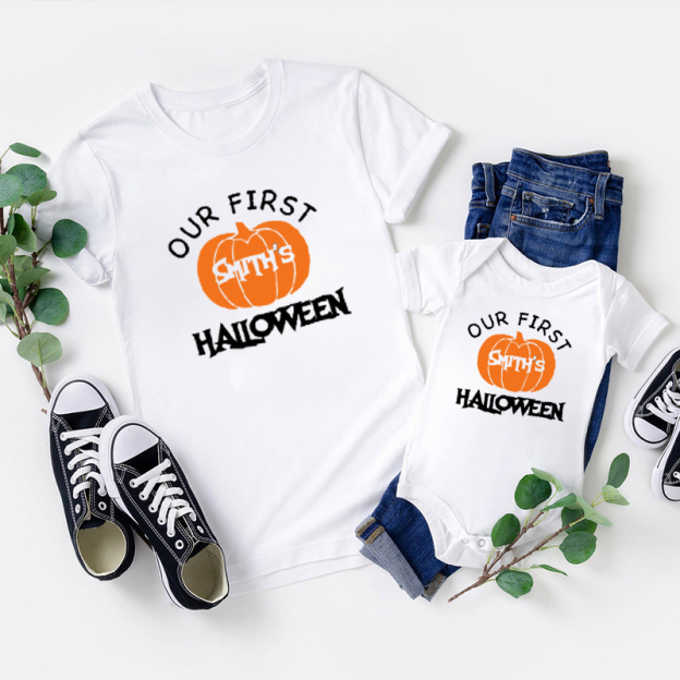Personalized First Halloween Family Matching Shirts