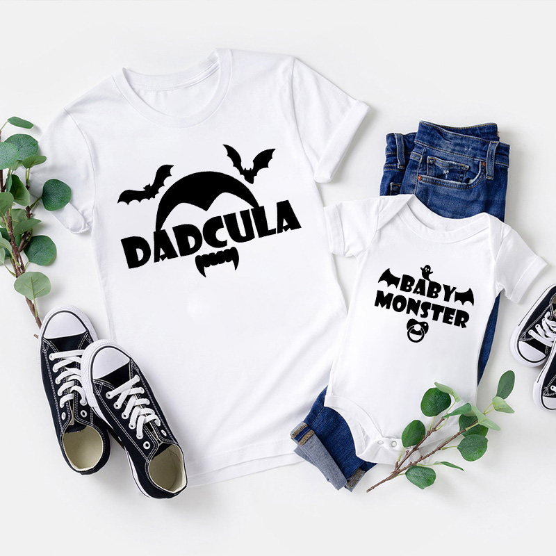 Little Monster Family Halloween Ghost Tees