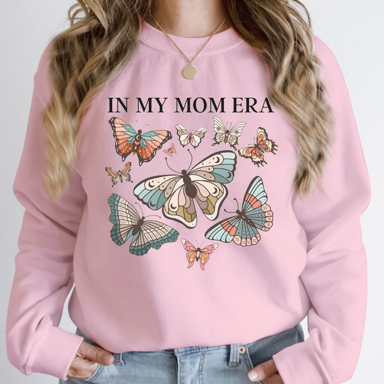 Mom Era Butterfly Sweatshirt
