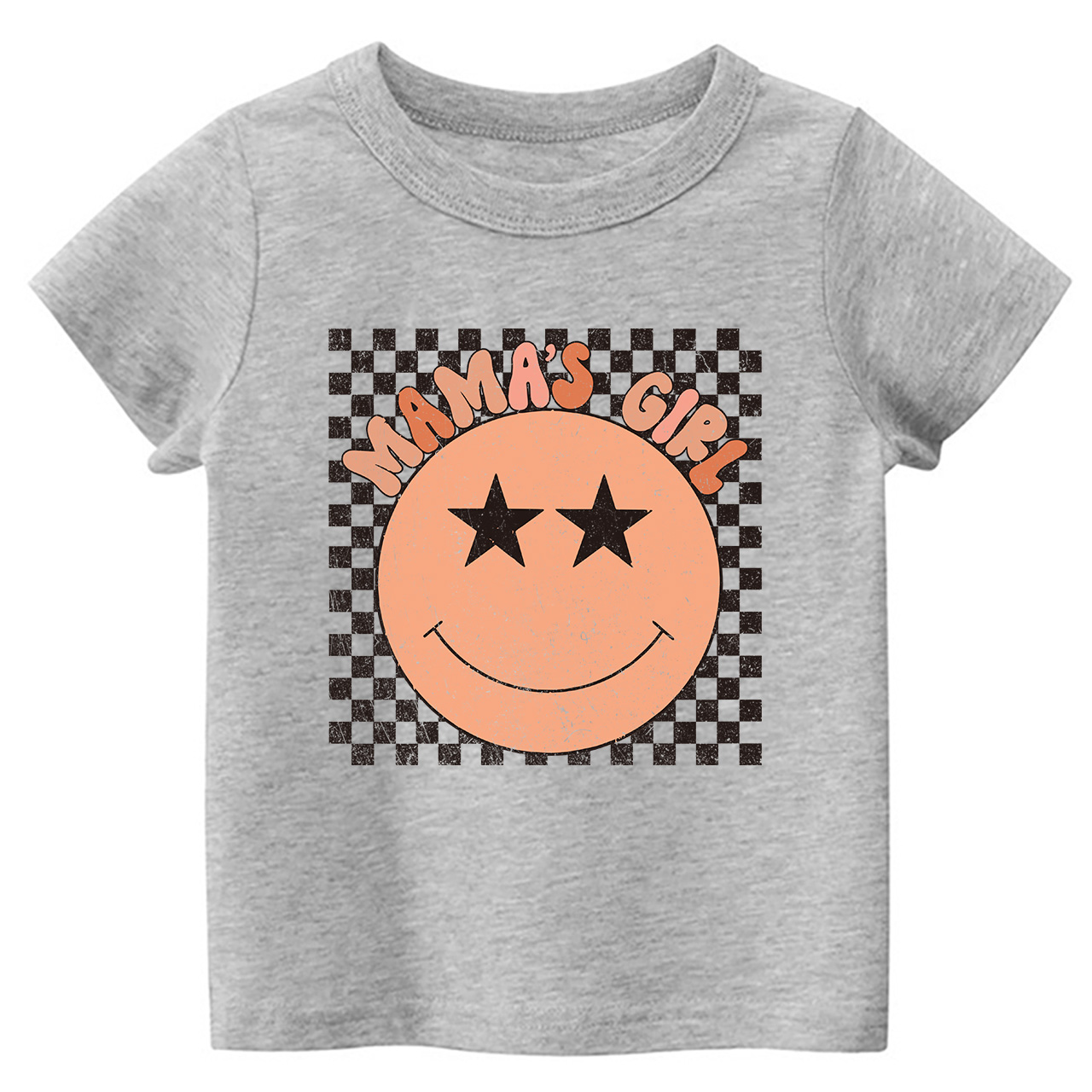 Mama's Girl Check Kids T-Shirt