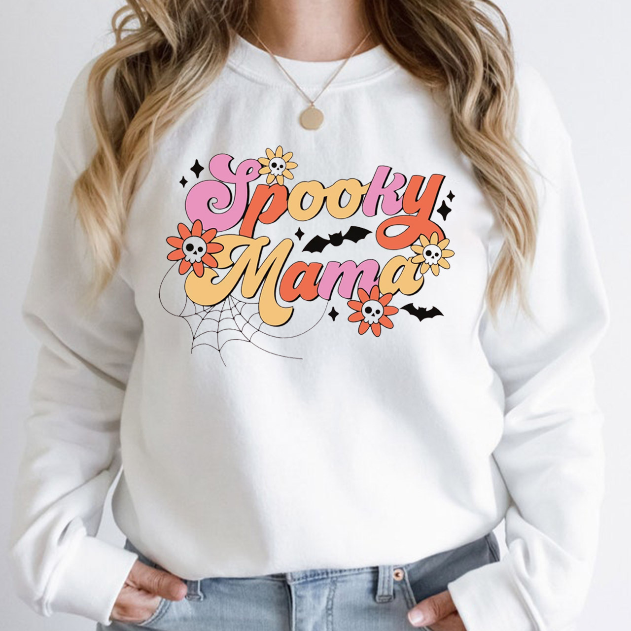 Retro Spooky Mama Sweatshirt