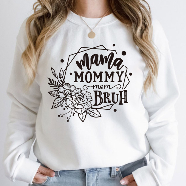 Mama Mommy Mom Bruh Retro Gift Sweatshirt For Mom