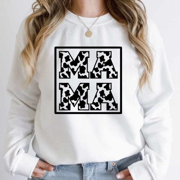Mama Cow Print Sweatshirt
