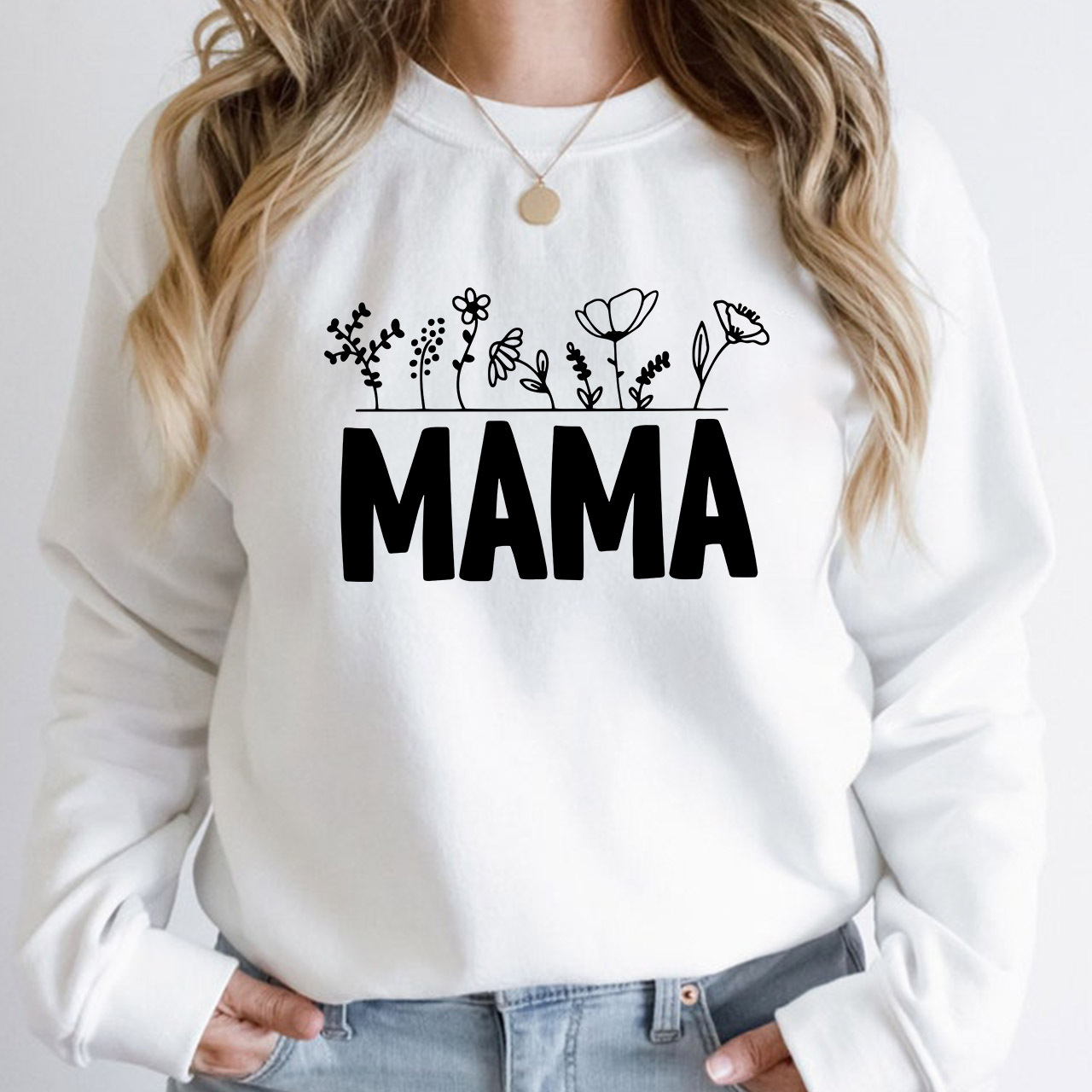 Wild Flower Sweatshirt For The Best Mom