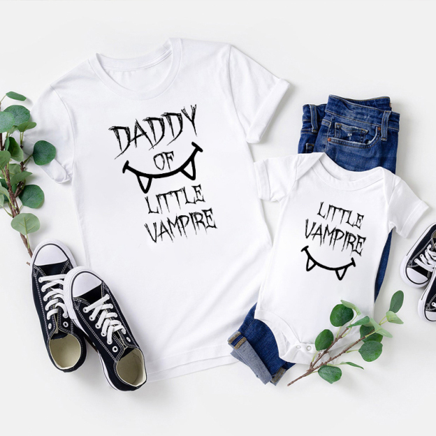 Halloween Little Vampire Family Matching T-Shirts