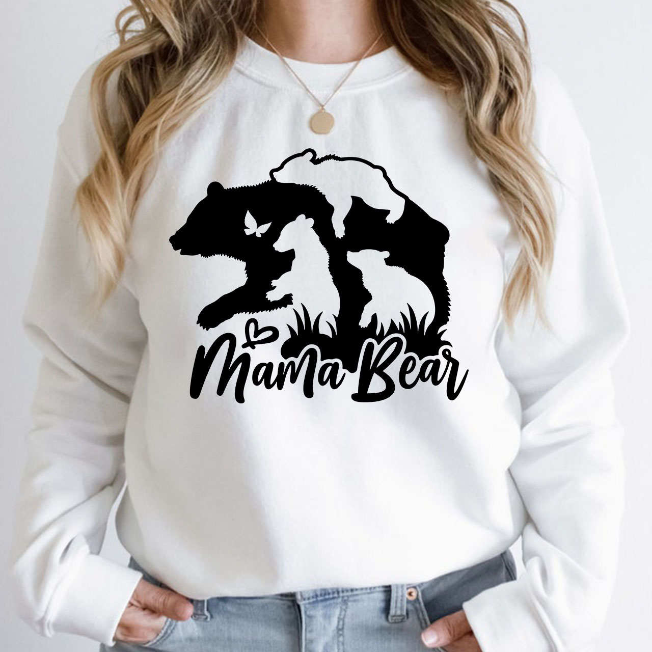 Three Cubs Mama Bear Sweatshirt