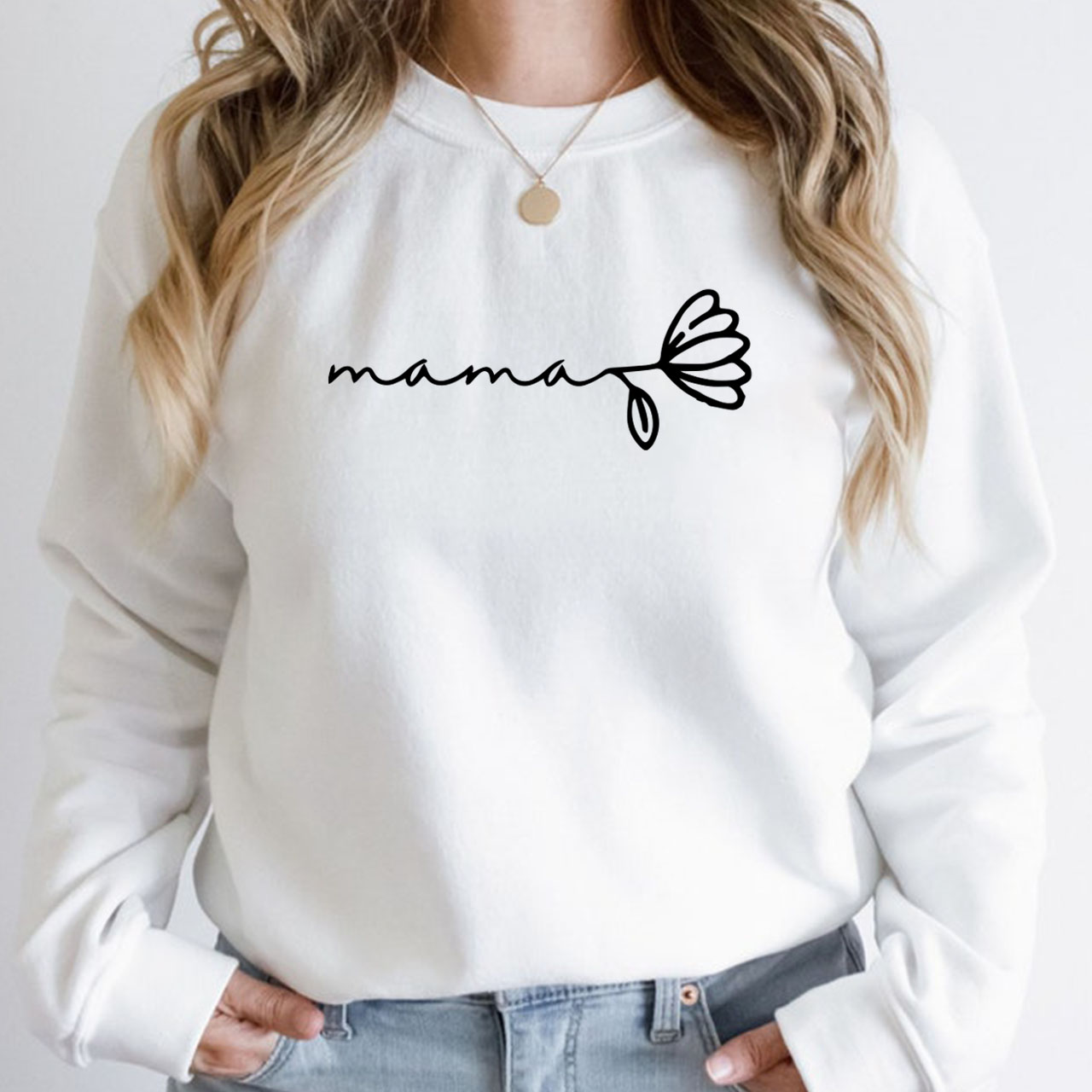 Mom & Flower Sweatshirt