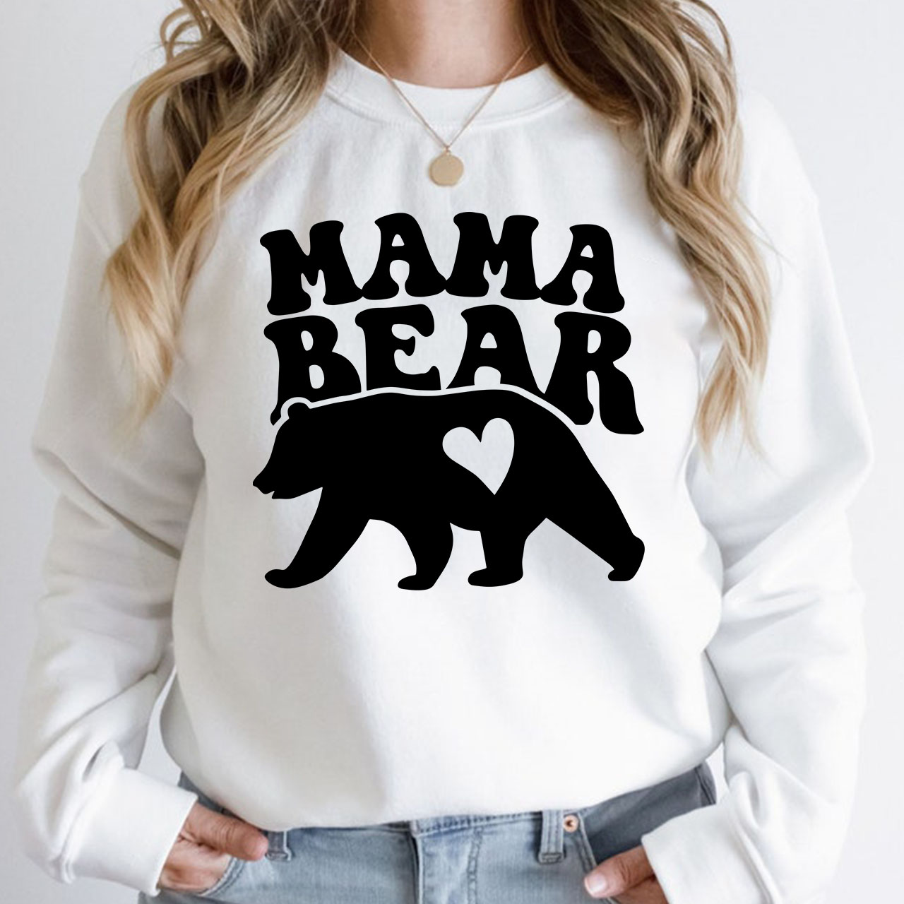Mama Bear Sweatshirt For Mom 