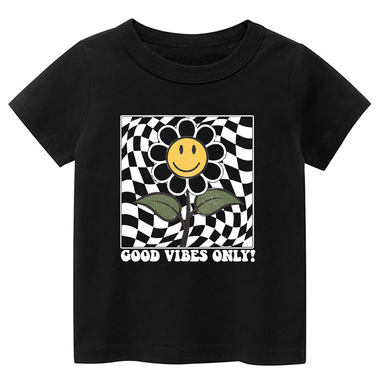 Retro Daisy  Good Vibes Toddler Shirt