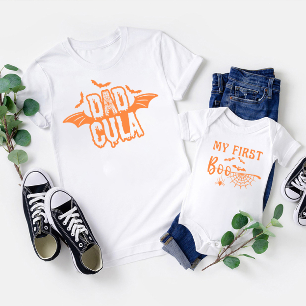 First Halloween New Born Family Matching T-Shirts